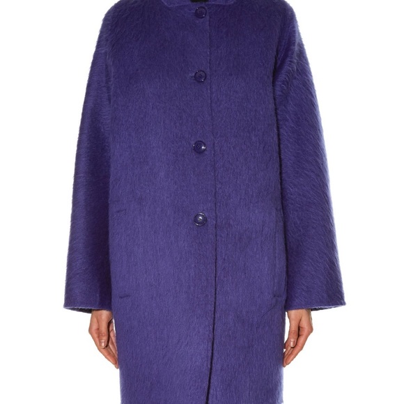 Max Mara Alcamo Coat-blue - Picture 14 of 14